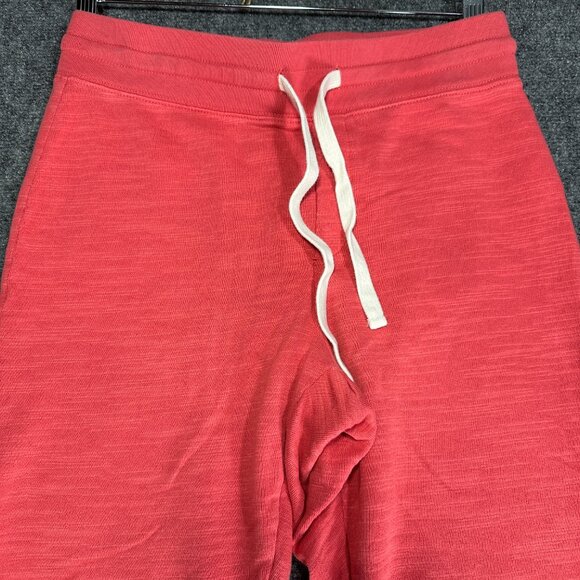 J Crew Vintage Cotton Terry Jogger Womens Small Stripe Pull On Tie Elastic Cuff - Picture 3 of 7